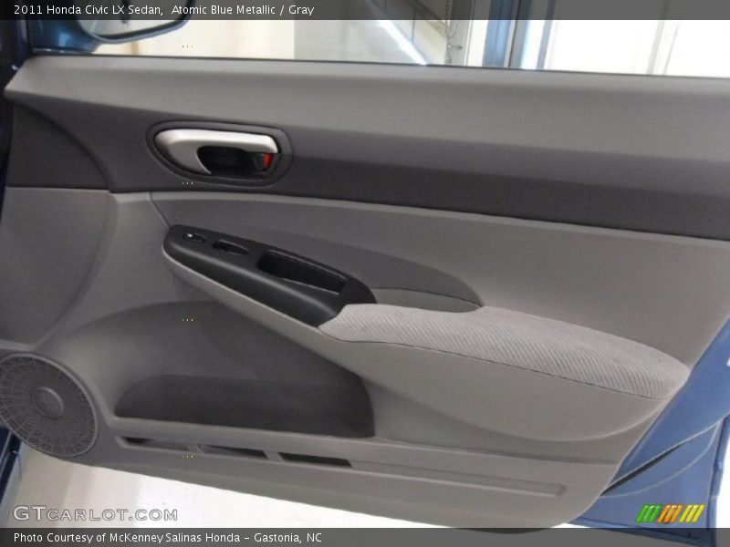 Atomic Blue Metallic / Gray 2011 Honda Civic LX Sedan