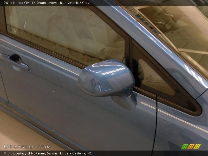 Atomic Blue Metallic / Gray 2011 Honda Civic LX Sedan