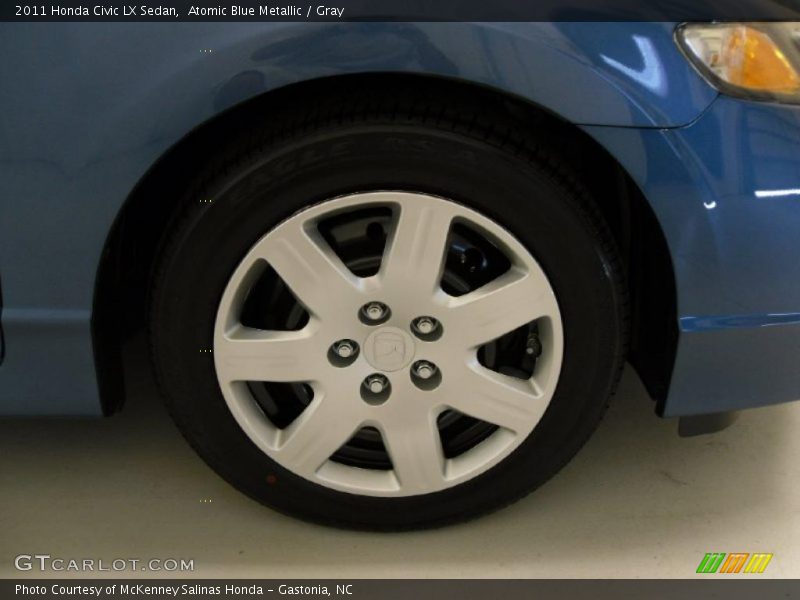 Atomic Blue Metallic / Gray 2011 Honda Civic LX Sedan