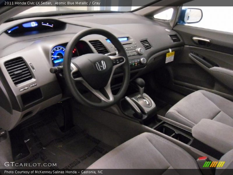  2011 Civic LX Sedan Gray Interior