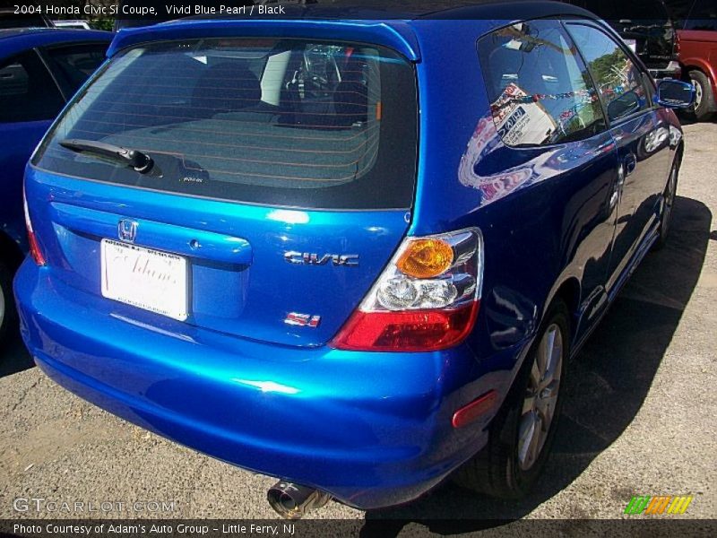 Vivid Blue Pearl / Black 2004 Honda Civic Si Coupe