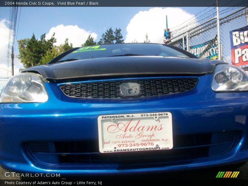 Vivid Blue Pearl / Black 2004 Honda Civic Si Coupe