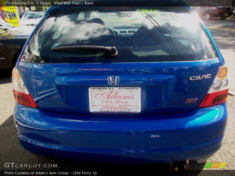 Vivid Blue Pearl / Black 2004 Honda Civic Si Coupe