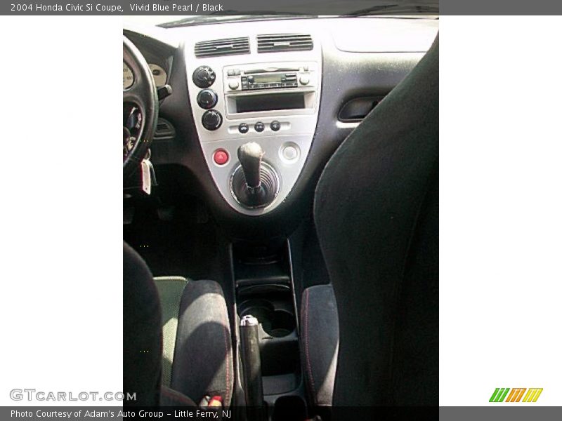 Vivid Blue Pearl / Black 2004 Honda Civic Si Coupe