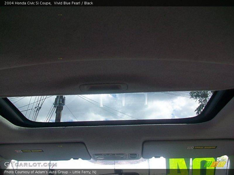 Vivid Blue Pearl / Black 2004 Honda Civic Si Coupe