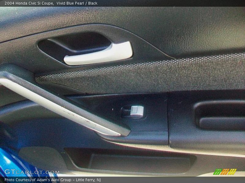 Vivid Blue Pearl / Black 2004 Honda Civic Si Coupe