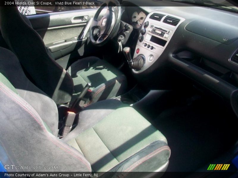 Vivid Blue Pearl / Black 2004 Honda Civic Si Coupe