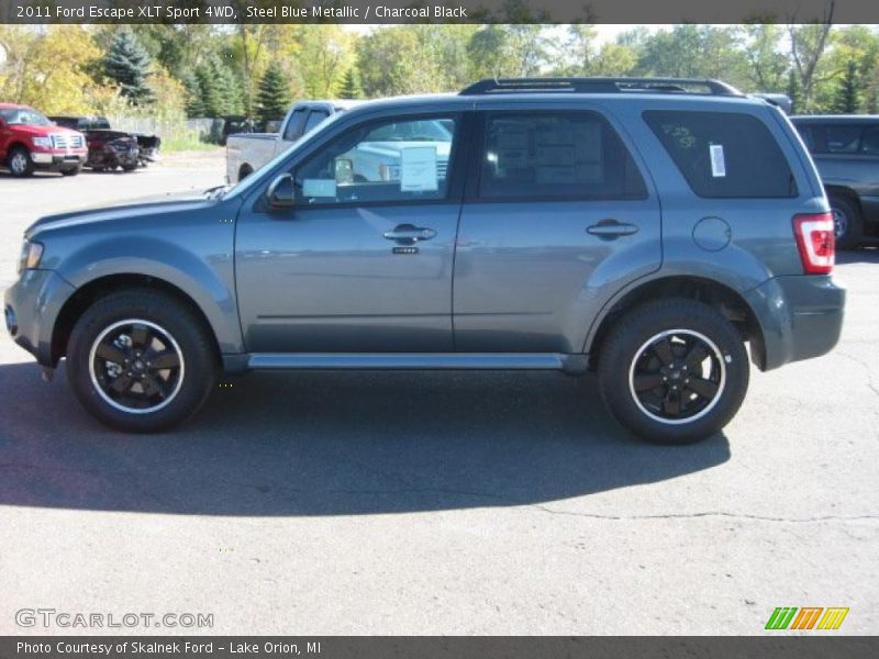 Steel Blue Metallic / Charcoal Black 2011 Ford Escape XLT Sport 4WD