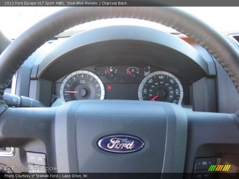 Steel Blue Metallic / Charcoal Black 2011 Ford Escape XLT Sport 4WD