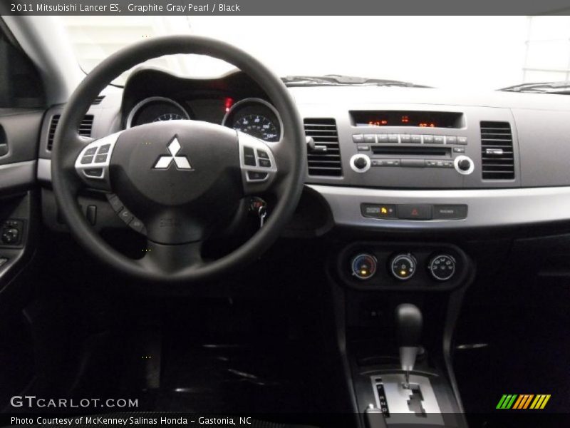 Graphite Gray Pearl / Black 2011 Mitsubishi Lancer ES