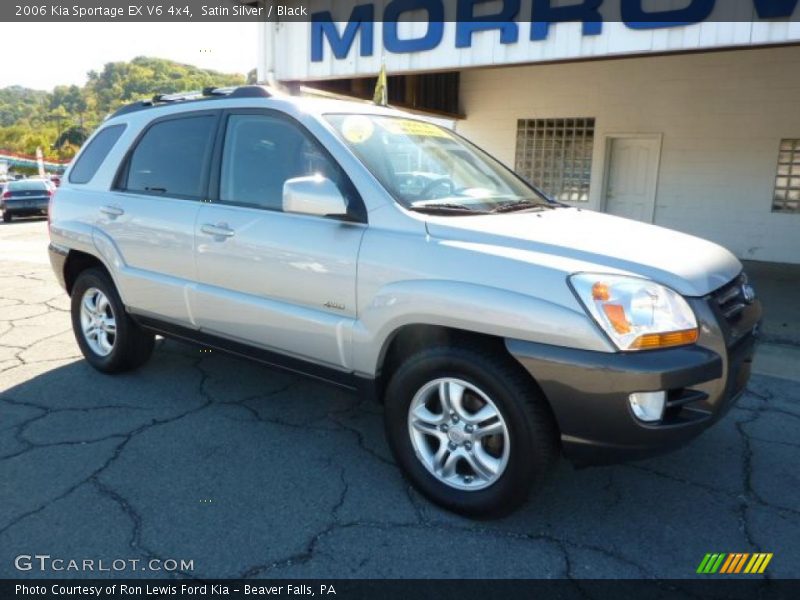 Satin Silver / Black 2006 Kia Sportage EX V6 4x4