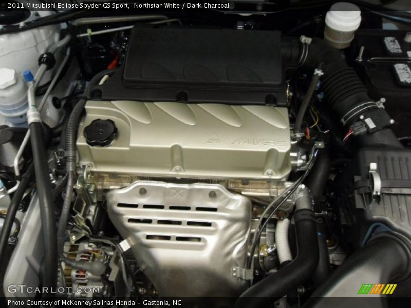 Northstar White / Dark Charcoal 2011 Mitsubishi Eclipse Spyder GS Sport