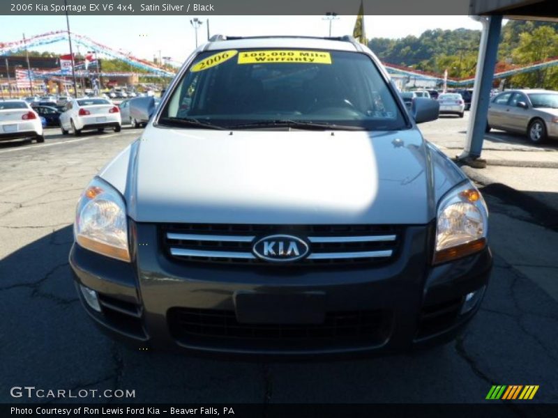 Satin Silver / Black 2006 Kia Sportage EX V6 4x4