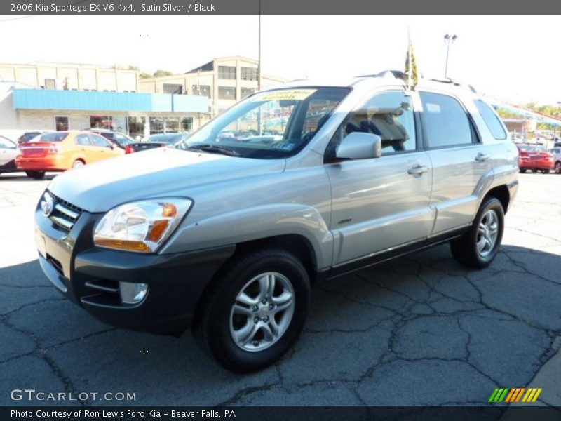 Satin Silver / Black 2006 Kia Sportage EX V6 4x4