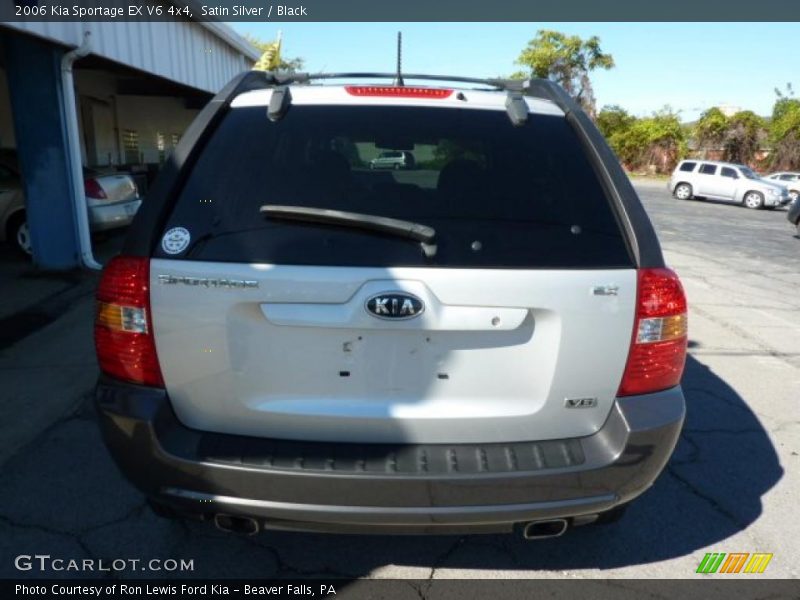 Satin Silver / Black 2006 Kia Sportage EX V6 4x4
