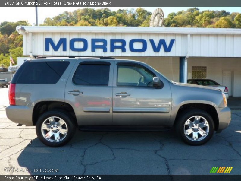 Steel Gray Metallic / Ebony Black 2007 GMC Yukon SLT 4x4