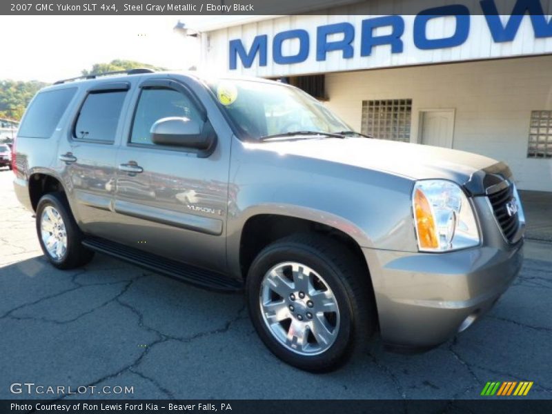 Steel Gray Metallic / Ebony Black 2007 GMC Yukon SLT 4x4