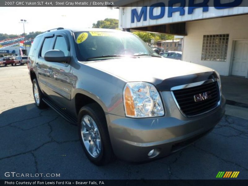 Steel Gray Metallic / Ebony Black 2007 GMC Yukon SLT 4x4
