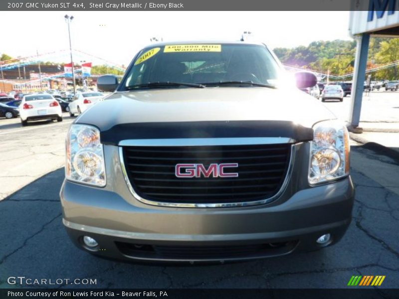 Steel Gray Metallic / Ebony Black 2007 GMC Yukon SLT 4x4