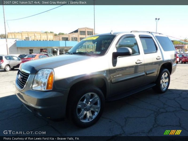 Steel Gray Metallic / Ebony Black 2007 GMC Yukon SLT 4x4