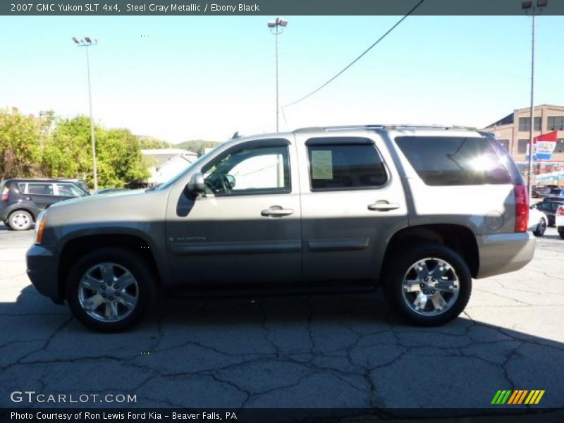 Steel Gray Metallic / Ebony Black 2007 GMC Yukon SLT 4x4