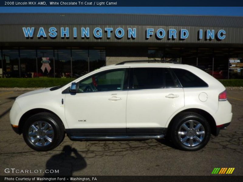 White Chocolate Tri Coat / Light Camel 2008 Lincoln MKX AWD