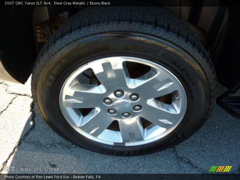 Steel Gray Metallic / Ebony Black 2007 GMC Yukon SLT 4x4