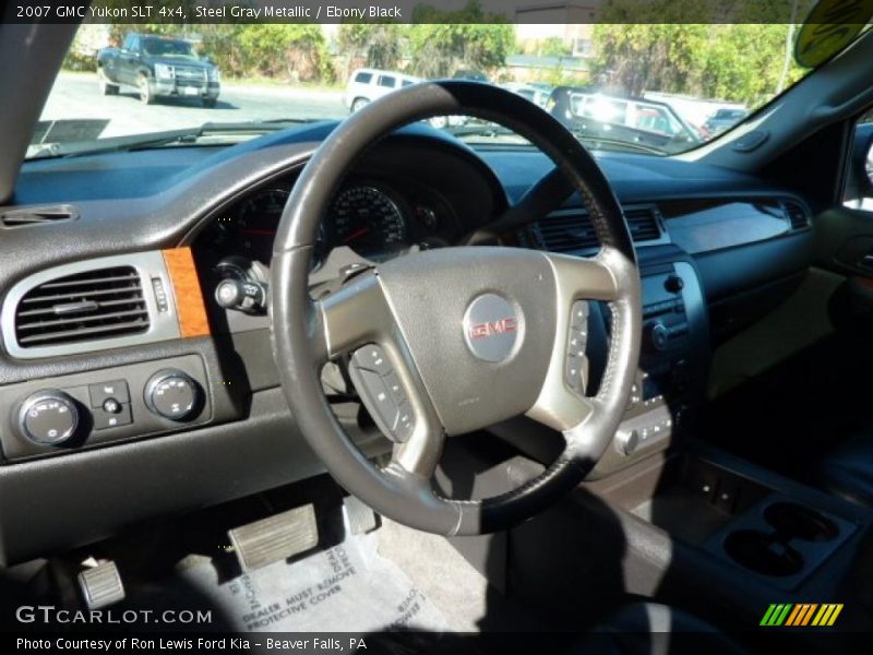 Steel Gray Metallic / Ebony Black 2007 GMC Yukon SLT 4x4