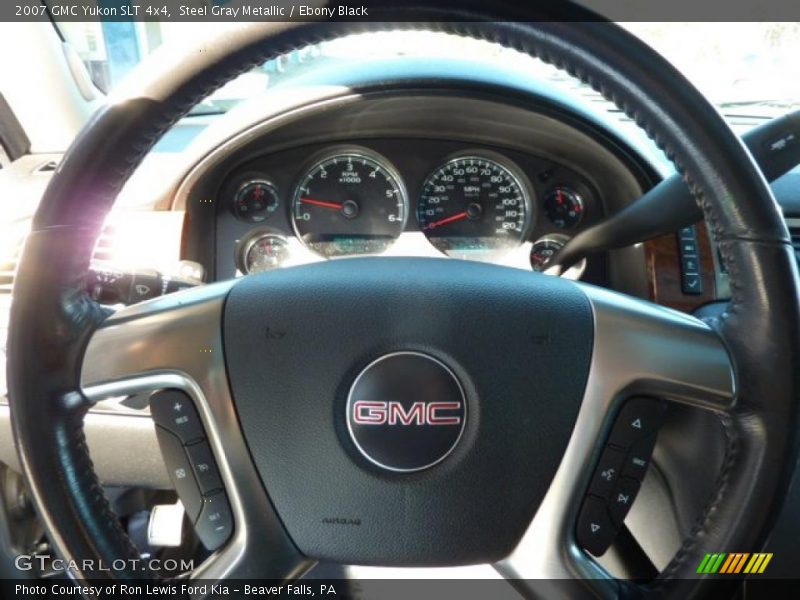 Steel Gray Metallic / Ebony Black 2007 GMC Yukon SLT 4x4