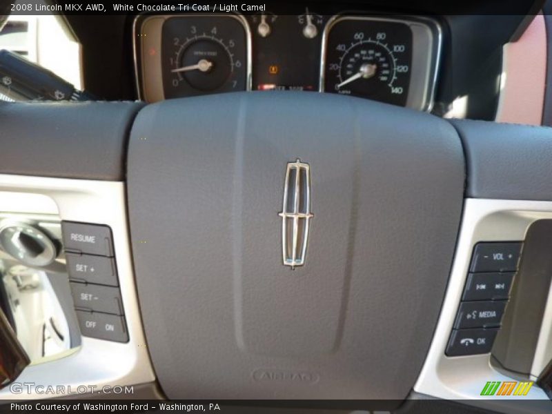 White Chocolate Tri Coat / Light Camel 2008 Lincoln MKX AWD