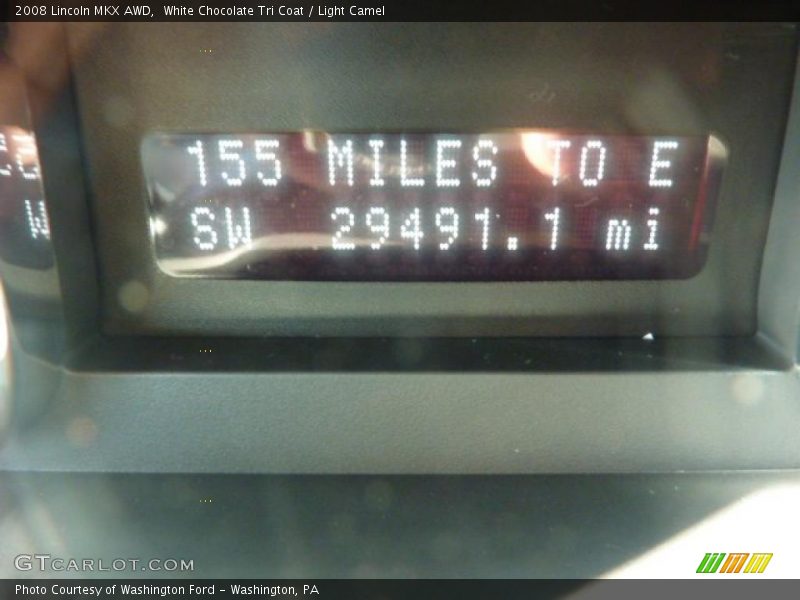 White Chocolate Tri Coat / Light Camel 2008 Lincoln MKX AWD