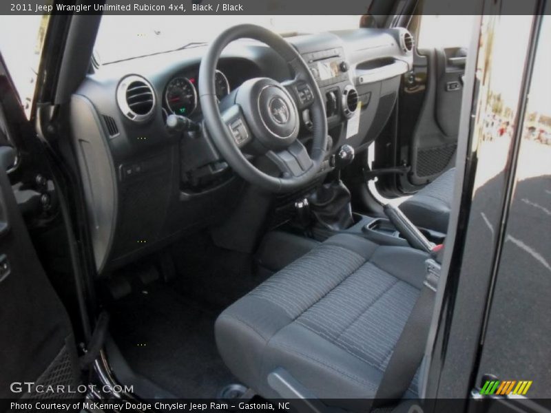  2011 Wrangler Unlimited Rubicon 4x4 Black Interior