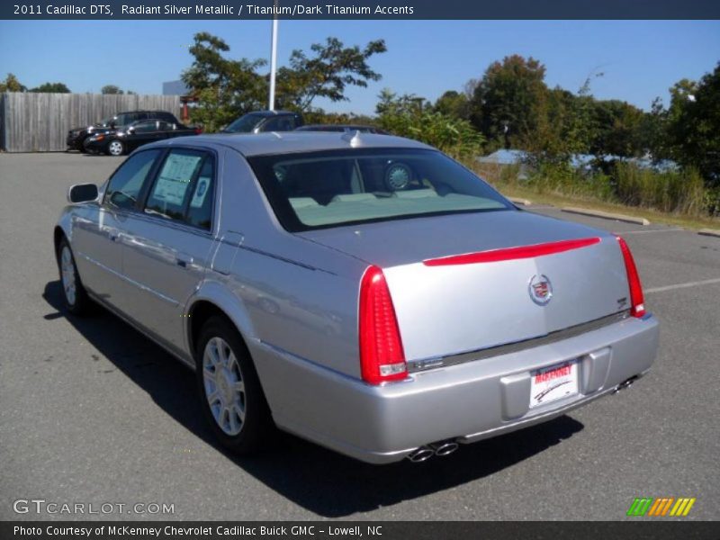 Radiant Silver Metallic / Titanium/Dark Titanium Accents 2011 Cadillac DTS