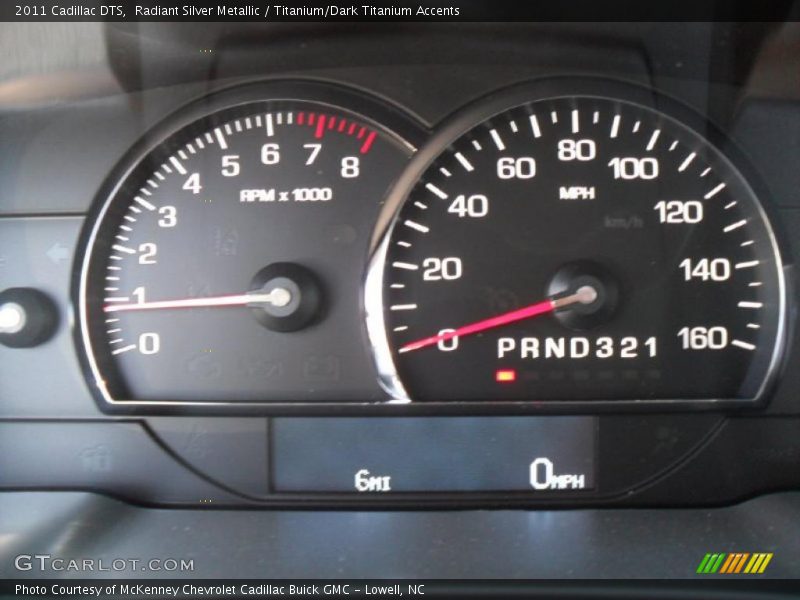 Radiant Silver Metallic / Titanium/Dark Titanium Accents 2011 Cadillac DTS