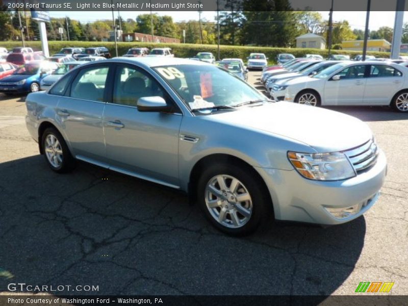 Light Ice Blue Metallic / Medium Light Stone 2009 Ford Taurus SE