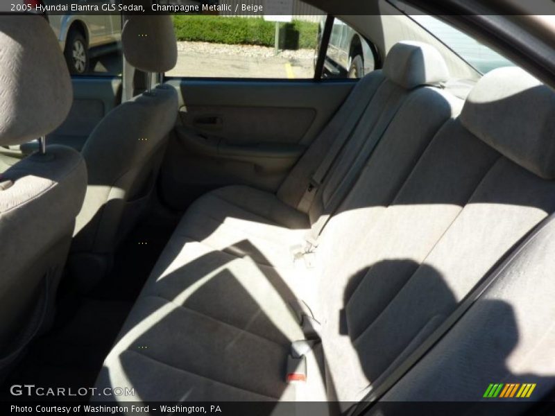 Champagne Metallic / Beige 2005 Hyundai Elantra GLS Sedan