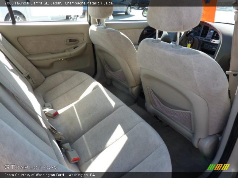 Champagne Metallic / Beige 2005 Hyundai Elantra GLS Sedan