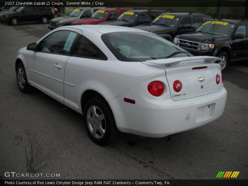 Summit White / Gray 2007 Chevrolet Cobalt LS Coupe