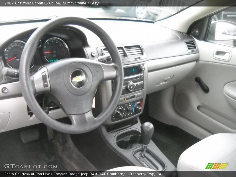 Summit White / Gray 2007 Chevrolet Cobalt LS Coupe