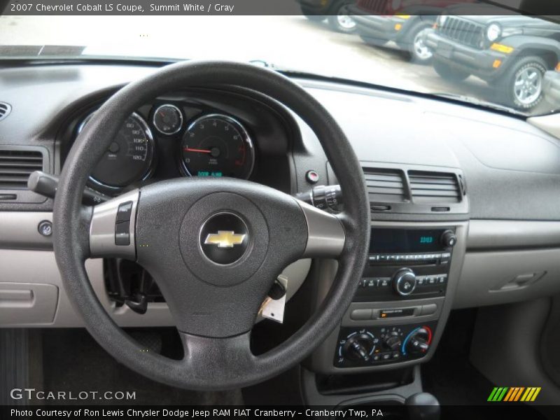 Summit White / Gray 2007 Chevrolet Cobalt LS Coupe