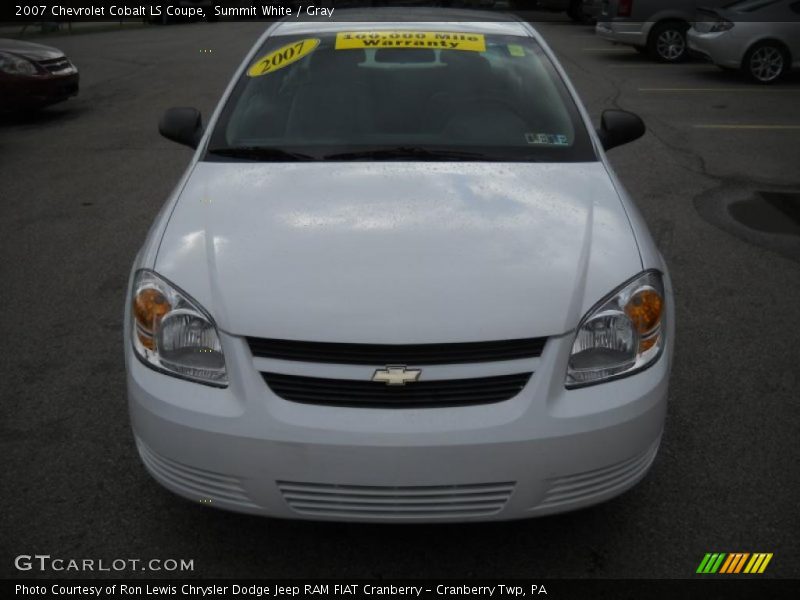 Summit White / Gray 2007 Chevrolet Cobalt LS Coupe