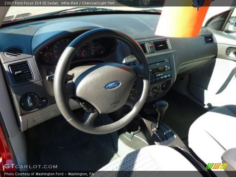 Infra-Red / Charcoal/Light Flint 2007 Ford Focus ZX4 SE Sedan