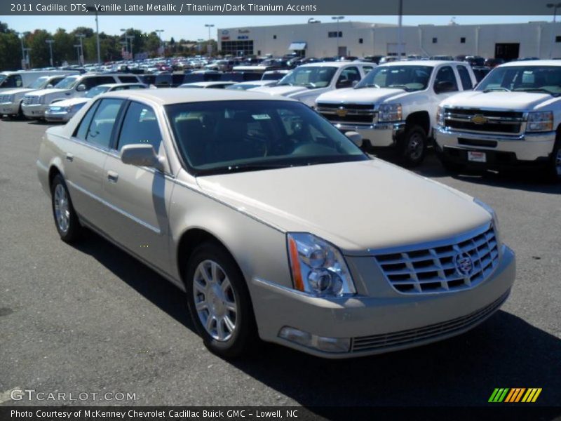 Vanille Latte Metallic / Titanium/Dark Titanium Accents 2011 Cadillac DTS