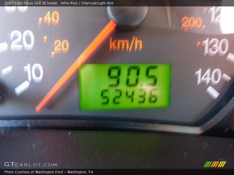 Infra-Red / Charcoal/Light Flint 2007 Ford Focus ZX4 SE Sedan