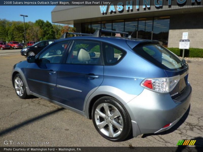 Newport Blue Pearl / Ivory 2008 Subaru Impreza Outback Sport Wagon