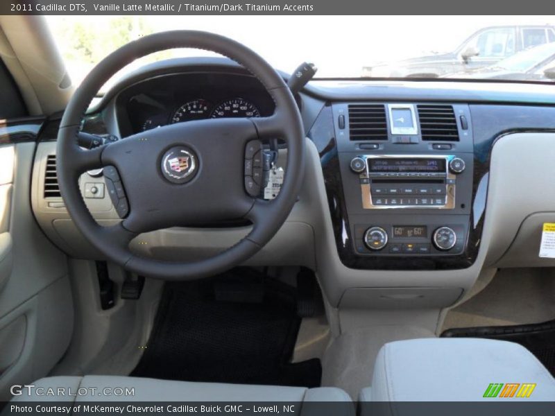 Vanille Latte Metallic / Titanium/Dark Titanium Accents 2011 Cadillac DTS