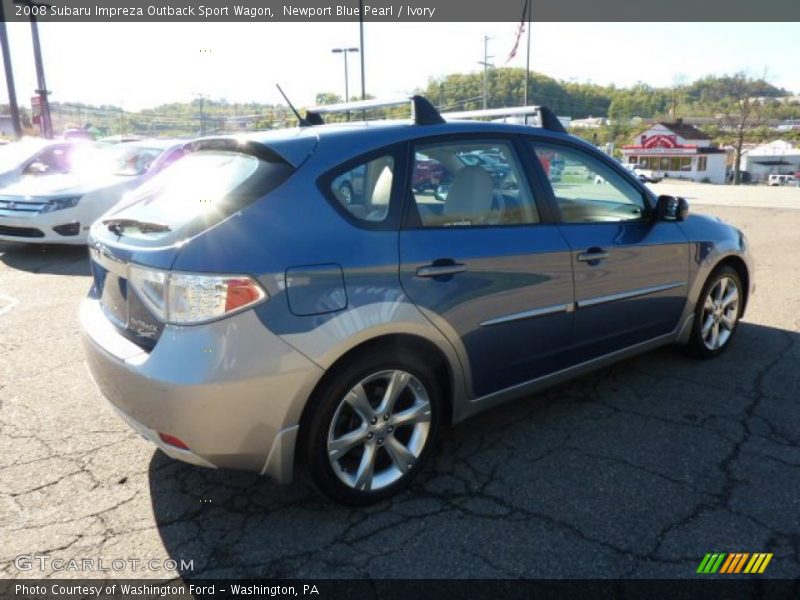 Newport Blue Pearl / Ivory 2008 Subaru Impreza Outback Sport Wagon