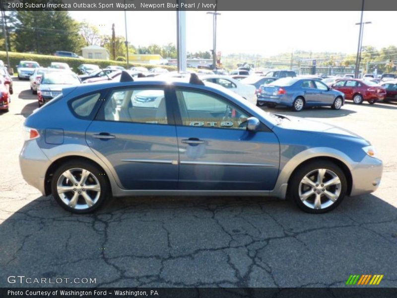 Newport Blue Pearl / Ivory 2008 Subaru Impreza Outback Sport Wagon