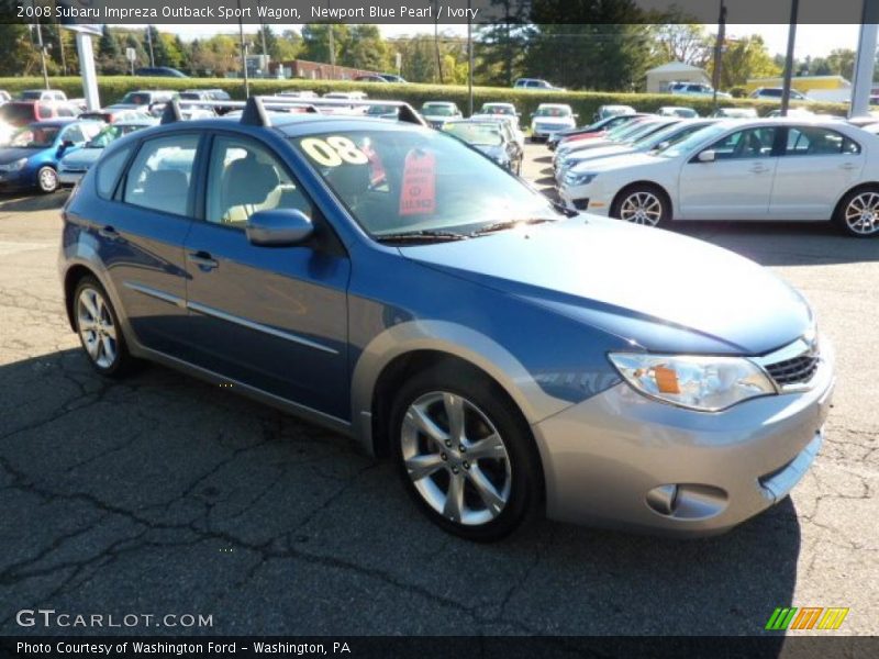 Newport Blue Pearl / Ivory 2008 Subaru Impreza Outback Sport Wagon