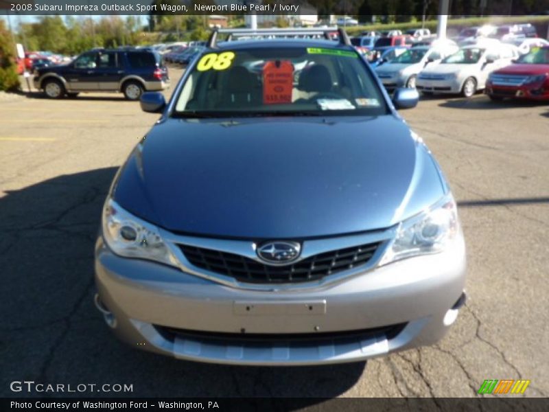 Newport Blue Pearl / Ivory 2008 Subaru Impreza Outback Sport Wagon